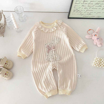 Selby's Lace Collar Romper | Baby Romper, baby girl outfit - view 6 | TG Clothing Co. LLC