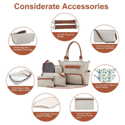 Quincy's Diaper Set | Diaper Bags, 8 piece diaper bag - view 2 | TG Clothing Co. LLC