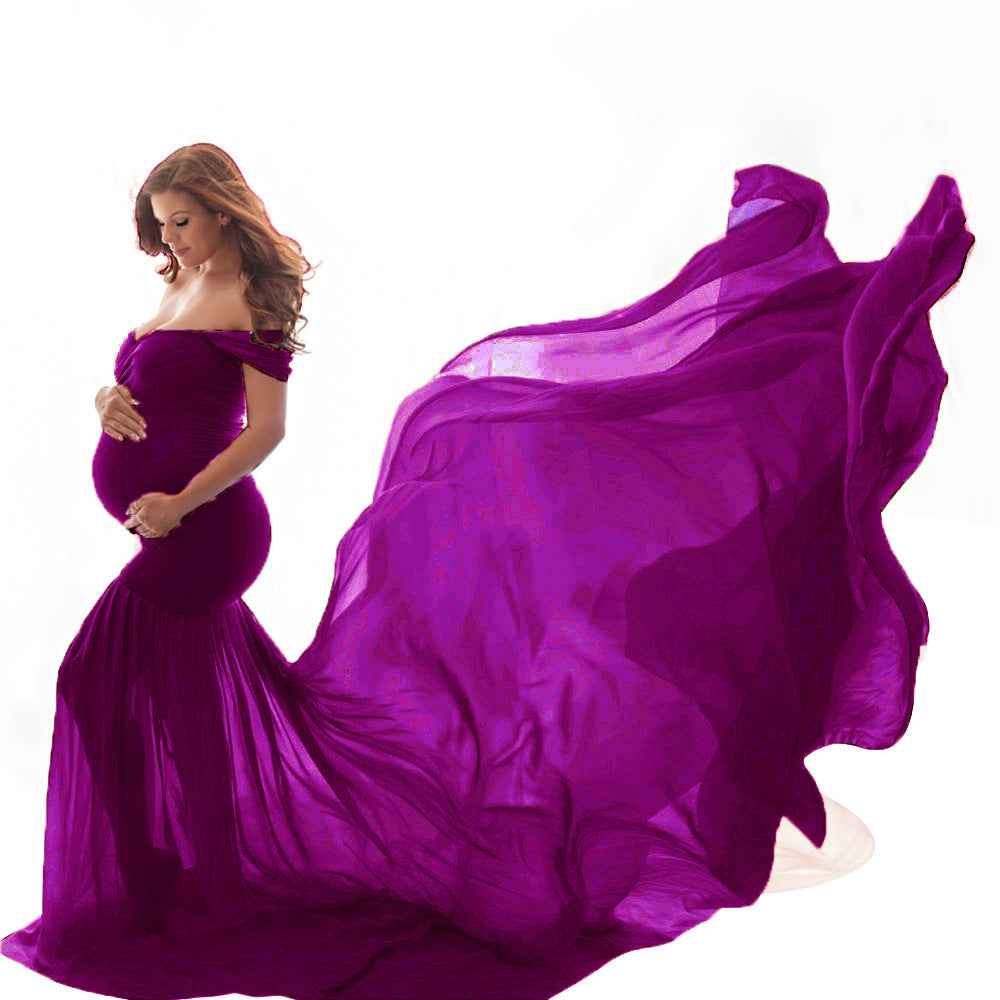Odette's Chiffon Flutter Dress — Image 2 | TG Clothing Co. LLC