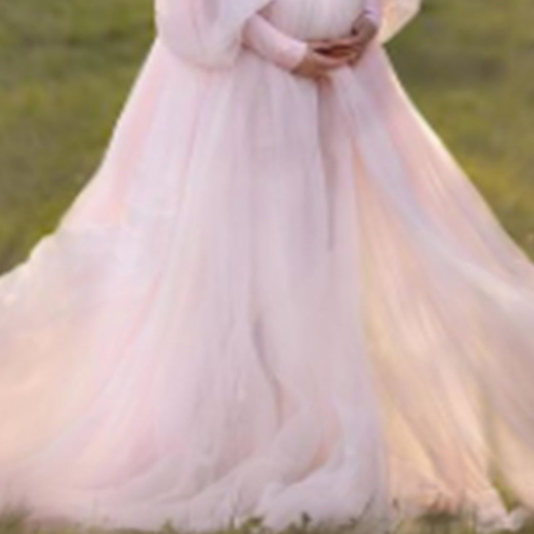 Celestine's Plus Size Bubble Sleeve Maternity Dress