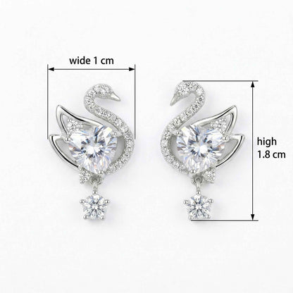 Swan's Earrings | Jewelry, baby shower gift - view 4 | TG Clothing Co. LLC