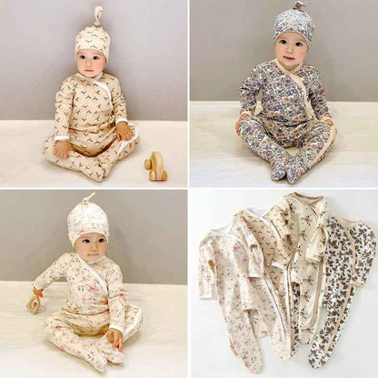 Solène's Foot Cover Bodysuit | Baby Bodysuit, baby bodysuit with feet - view 2 | TG Clothing Co. LLC