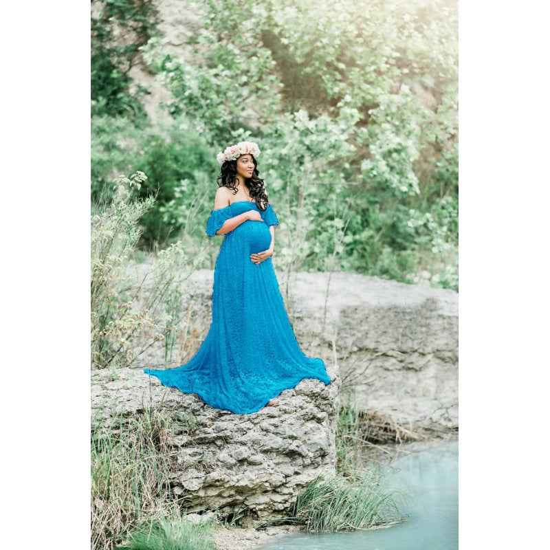 Francesca's Lace Trailing Photoshoot Dress — Image 7 | TG Clothing Co. LLC