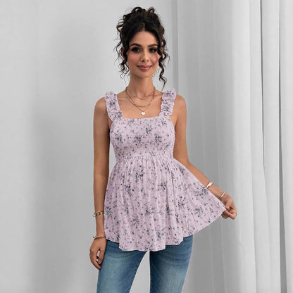 Sable's Printed Halter Maternity Top | Maternity Clothing, baby shower gift - view 4 | TG Clothing Co. LLC