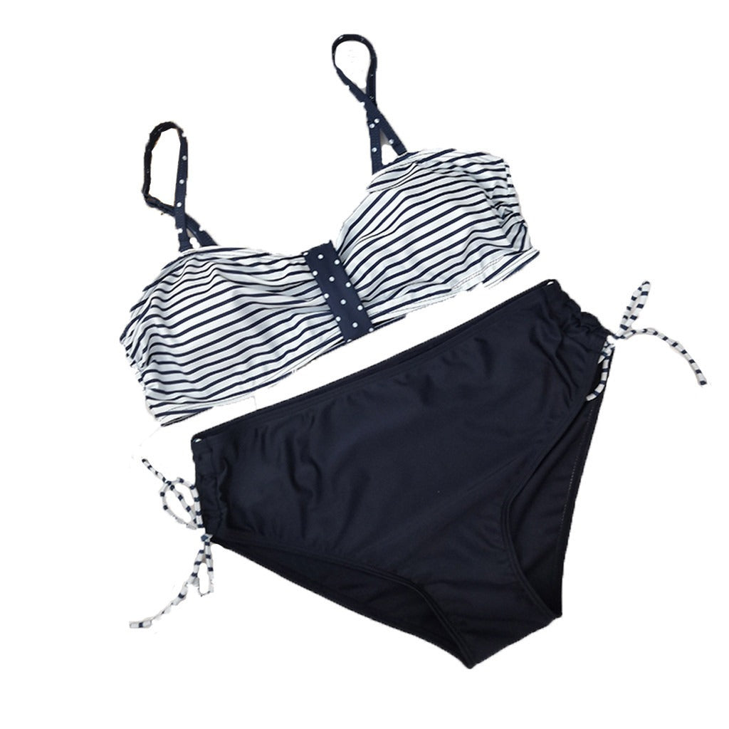 Bri's Printed Stripe Maternity Swimsuit