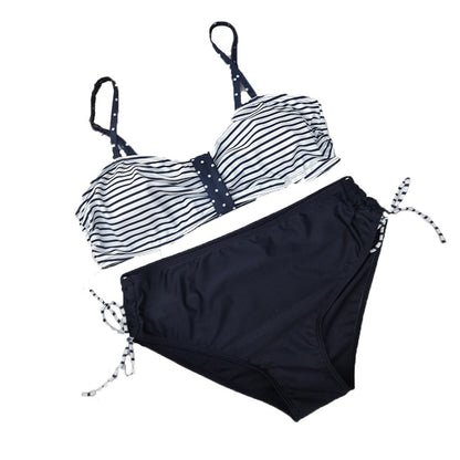 Bri's Printed Stripe Maternity Swimsuit | Maternity Swimsuit, bump friendly swimsuit - view 5 | TG Clothing Co. LLC