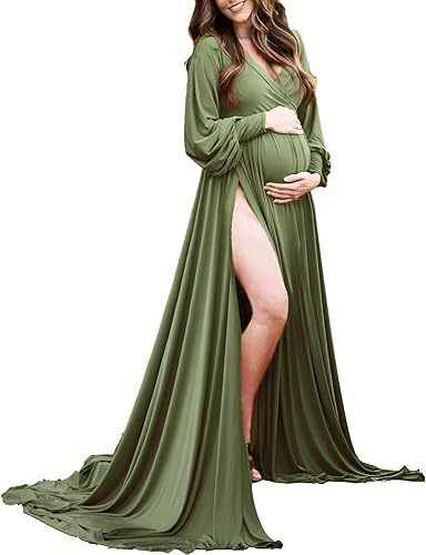 Everly's V-Neck Trailing Maxi Dress — Image 7 | TG Clothing Co. LLC