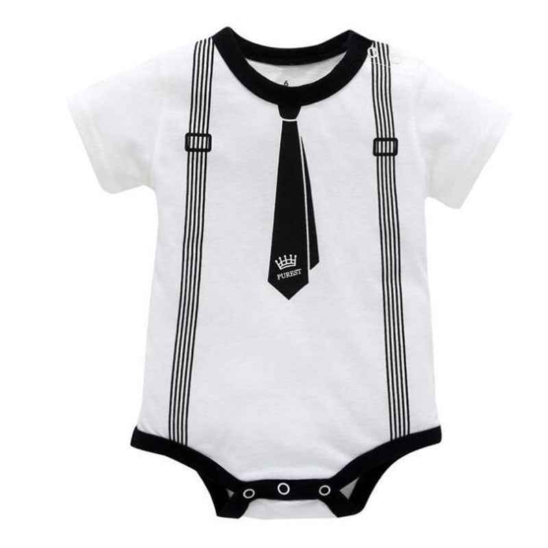Zion's Cotton Short-Sleeve Triangle Romper — Image 1 | TG Clothing Co. LLC