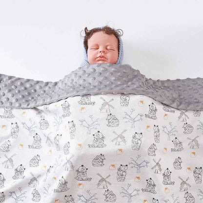 Ellis's Bamboo Cotton Beanie Blanket | Baby Bedding, baby beanie blanket - view 10 | TG Clothing Co. LLC