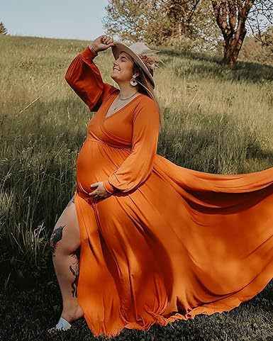 Everly's V-Neck Trailing Maxi Dress — Image 6 | TG Clothing Co. LLC