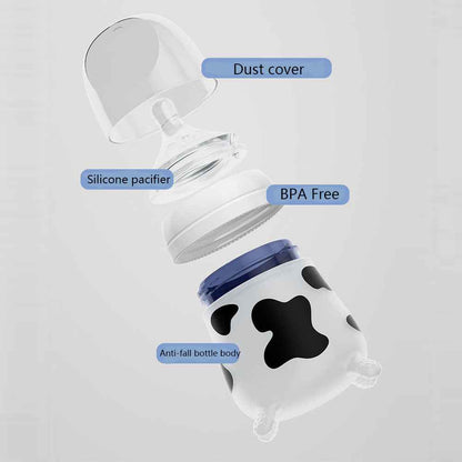 Yasmine's Newborn Silicone Anti-Fall Wide-Bore Feeding Bottle | Baby Accessories, anti fall baby bottle - view 3 | TG Clothing Co. LLC