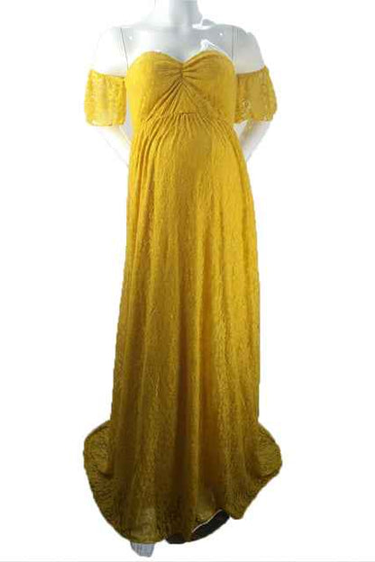 Felicity's Lace Photoshoot Gown | Maternity Dress, baby shower gift - view 13 | TG Clothing Co. LLC