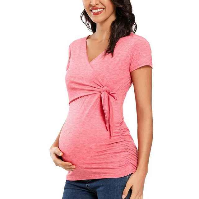 Gwen's Long Sleeve V-Neck Maternity Blouse — Image 12 | TG Clothing Co. LLC