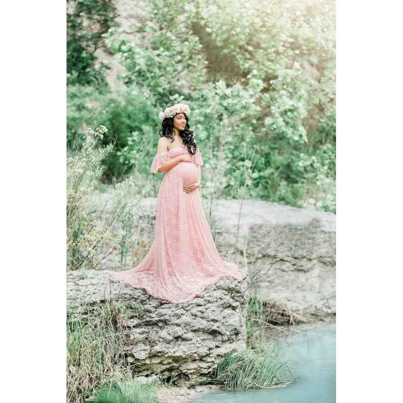 Francesca's Lace Trailing Photoshoot Dress — Image 8 | TG Clothing Co. LLC