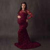 Seraphina's Lace Trailing Maternity Gown | Maternity Dress, baby shower dress | TG Clothing Co. LLC