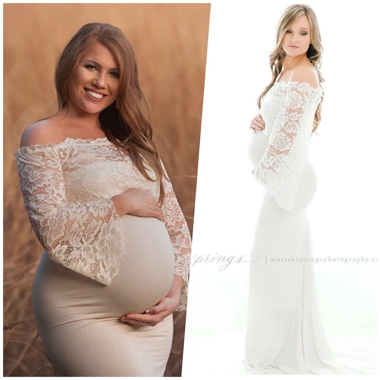 Genevieve's Off-Shoulder Lace Photoshoot Dress — Image 5 | TG Clothing Co. LLC