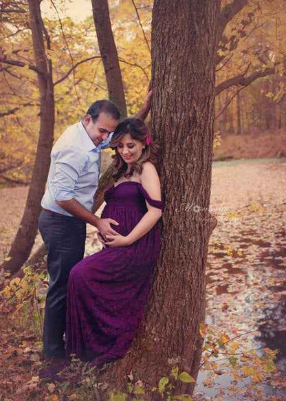 Felicity's Lace Photoshoot Gown | Maternity Dress, baby shower gift - view 9 | TG Clothing Co. LLC