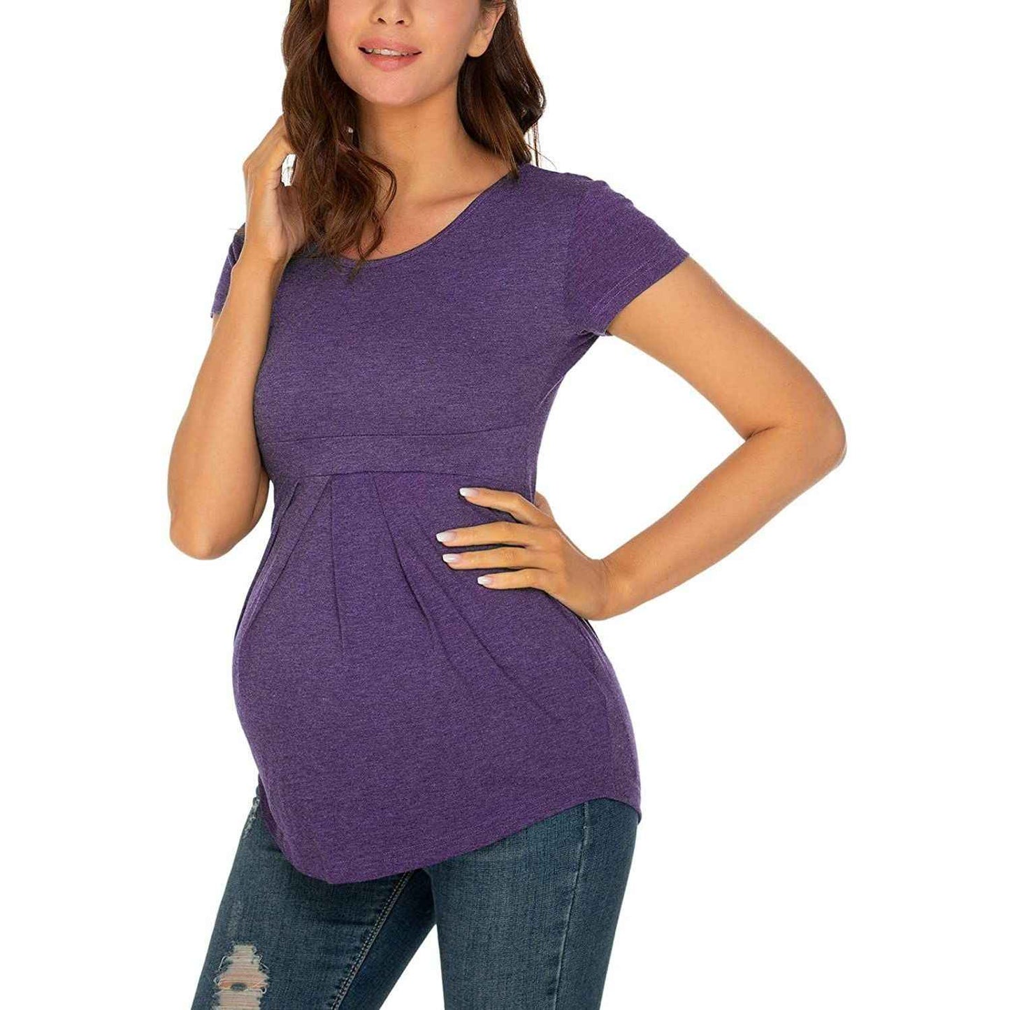 Zuri's Print Maternity Tee — Image 9 | TG Clothing Co. LLC