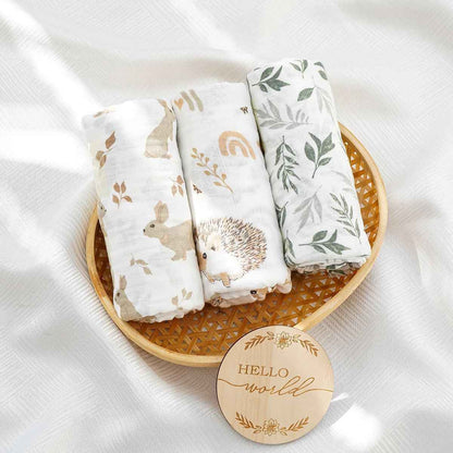 Winnie's Swaddle Blanket Set | Baby Bedding, 100% cotton swaddle - view 8 | TG Clothing Co. LLC