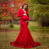 Isadora's V-Neck Mop Long Dress | Maternity Dress, free shipping maternity | TG Clothing Co. LLC