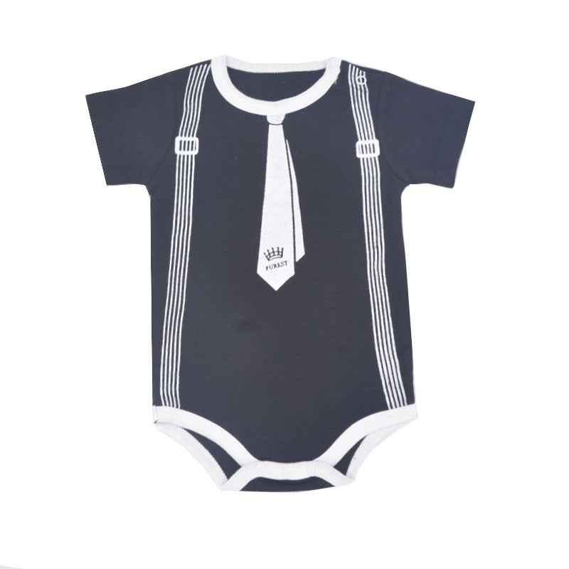 Zion's Cotton Short-Sleeve Triangle Romper — Image 4 | TG Clothing Co. LLC