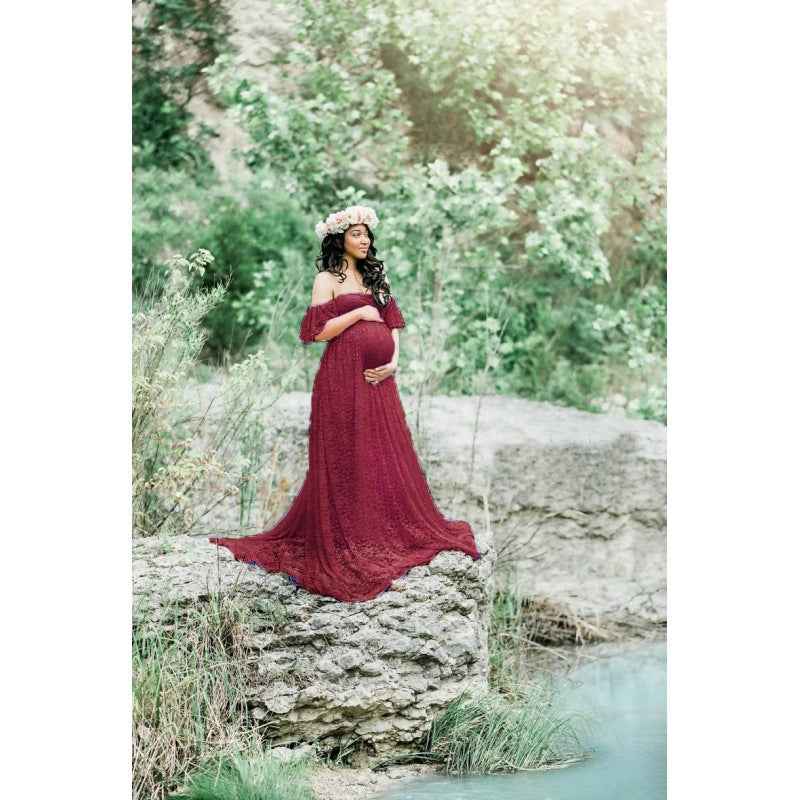 Francesca's Lace Trailing Photoshoot Dress — Image 9 | TG Clothing Co. LLC