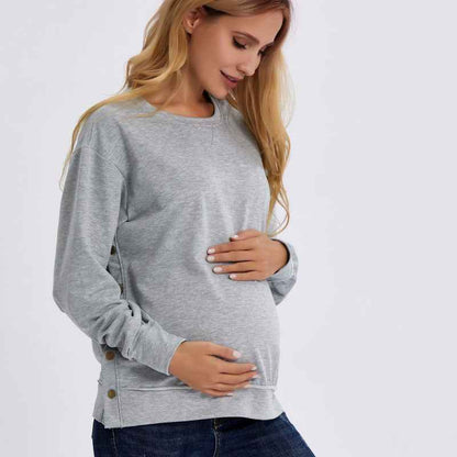 Brynn's Loose Maternity Sweater | Maternity Clothing, bump friendly sweater - view 10 | TG Clothing Co. LLC