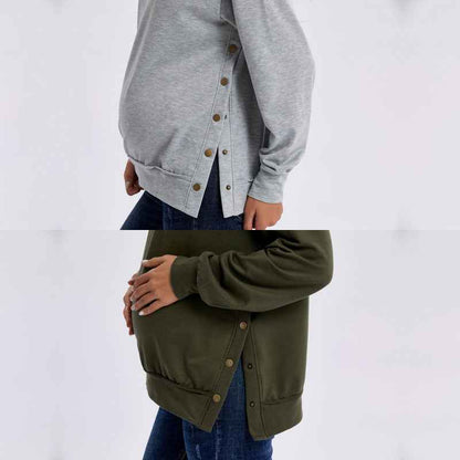 Brynn's Loose Maternity Sweater | Maternity Clothing, bump friendly sweater - view 7 | TG Clothing Co. LLC