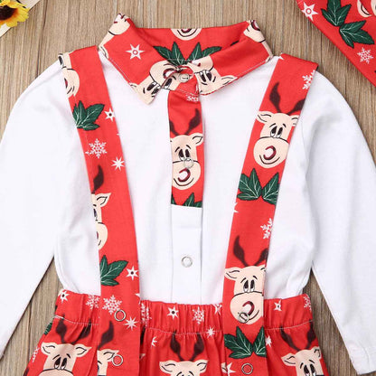 Diana's 3-Piece Newborn Baby Tops Romper Elk Pants Hat Set | Baby Gift Set, 3 piece newborn baby set - view 8 | TG Clothing Co. LLC
