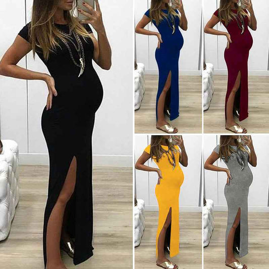 Cori's Retro Slit Maternity Dress — Image 1 | TG Clothing Co. LLC